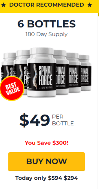 Spinal Force 6 bottles